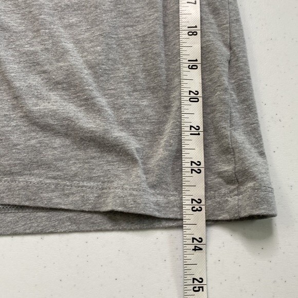 The North Face Long Sleeve Logo Tee Heather Gray Athletic Crew Neck Gorpcore - Picture 9 of 14